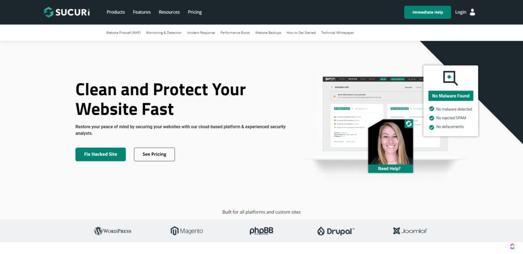 Plugin Sucuri para WordPress. Segurança contra Malware