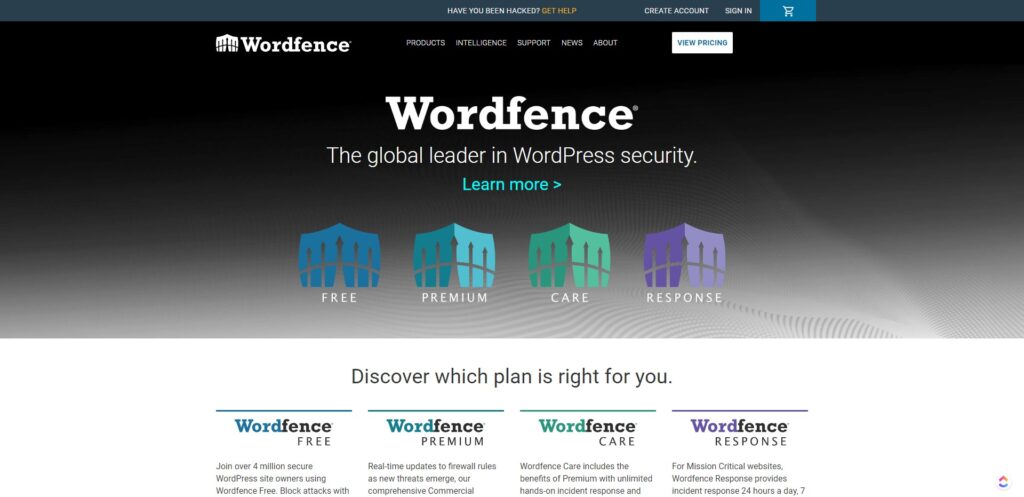 Plugin Wordfence para WordPress. Segurança contra Malware.
